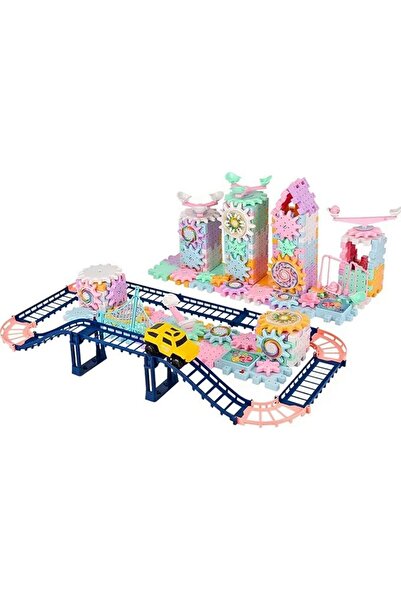 Soofam Electric Building Block Toys, 266 PCS Spinning Gears Educational Set, ...
