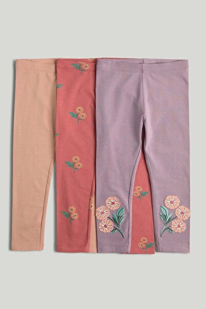 MOTHERCARE 3 Pack Flower Leggings
