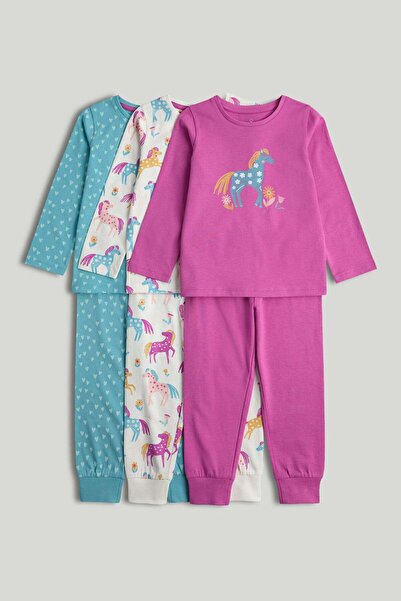 MOTHERCARE 3 Pack Pony Pyjamas