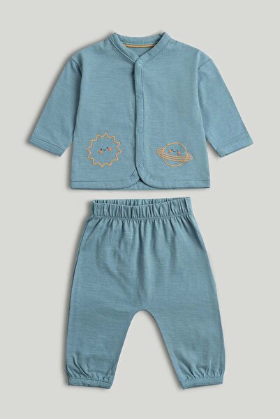 MOTHERCARE طقم كارديجان وبنطلون رياضي بتصميم فضائي