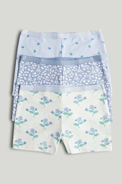 MOTHERCARE عبوة من 3 سراويل داخلية قصيرة مزينة بنقوش زهرية