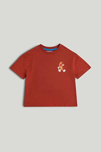 MOTHERCARE تي شيرت برتقالي بنقش الموز