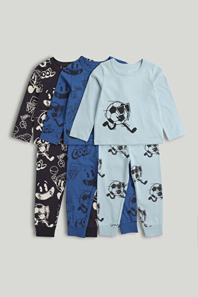 MOTHERCARE 3 Pack Slam Dunk Pyjamas