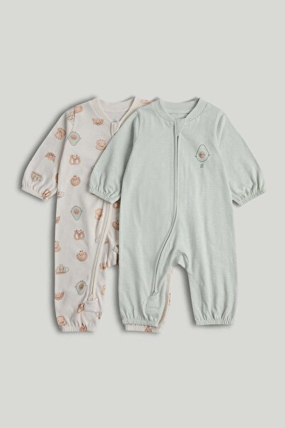 MOTHERCARE عبوة من قطعتين من ملابس ماي فيرست زيپ أب أول إن ون