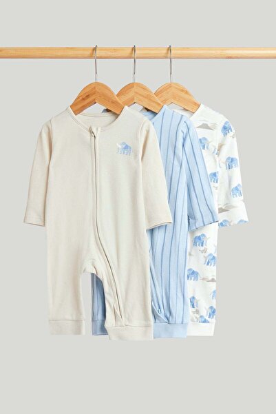 MOTHERCARE 3 قطع من بدلات النوم الأولى لي ذات الأزرار