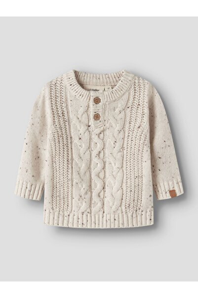 Lil' Atelier Baby Strickpullover Zopfstrick