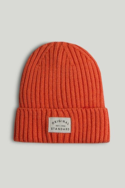 MOTHERCARE Orange Knitted Beanie Hat