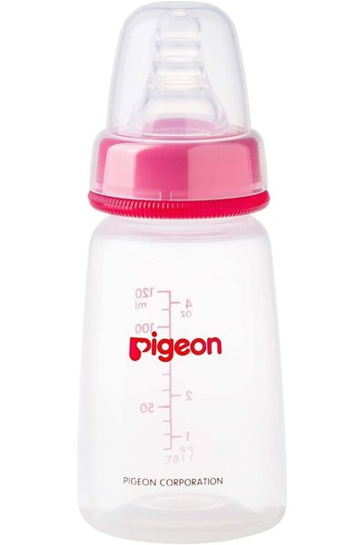 Pigeon غطاء بلاستيكي شفاف للتغذية 120 مل - غطاء بألوان متنوعة