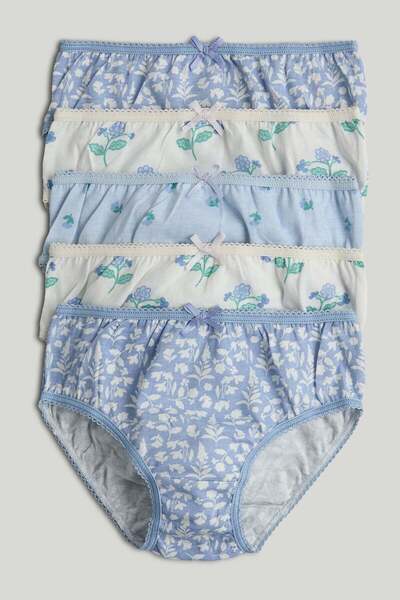 MOTHERCARE 5 قطع من الملابس الداخلية النسائية المزينة بالزهور