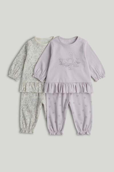 MOTHERCARE 2 Pack Swan Pyjamas