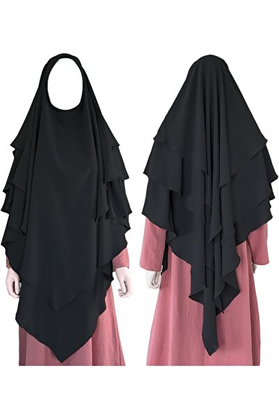 GENERAL KASTWAVE Long Head Scarf, High Stretch Hijab, 3-Layer Shayla, Women's...
