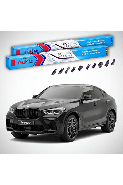 TEAMCAR BMW X6 M (F96) 2019-present Wiper Blades | Front Set Flat Premium – T...