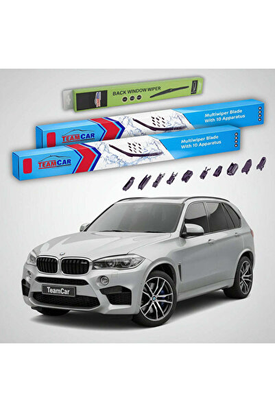 TEAMCAR BMW X5 M (F85) 2013-2018 Wiper Blades | Front and Rear Set Flat Premi...