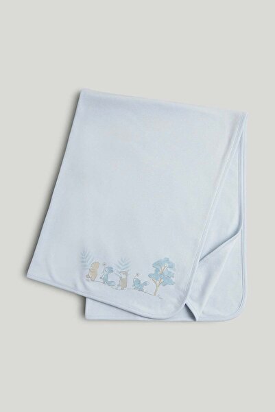 MOTHERCARE شال قطني أزرق أولي