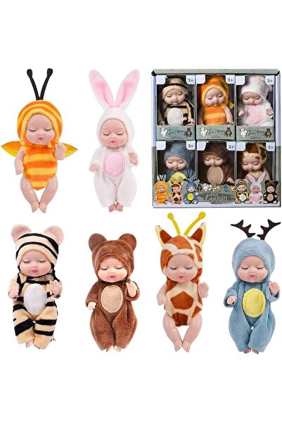 KOWVOWZ Mini Reborn Dolls, 4.3inch Mini Baby Dolls, Sleeping Rebirth Dolls Mi...