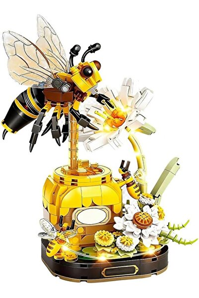 KASTWAVE Bee Flowers Building Blocks Set, 526 PCS Mini Insect Bouquet Puzzle,...