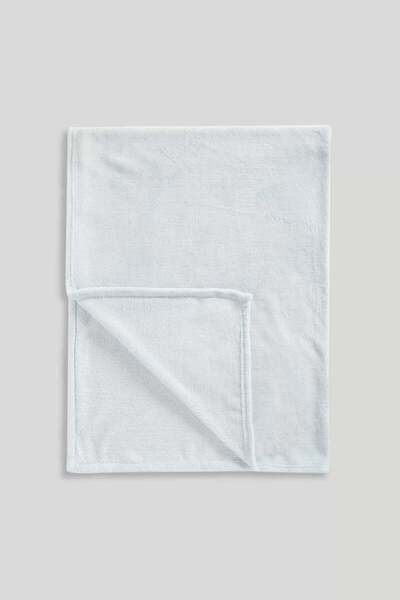 MOTHERCARE Blue Fleece Blanket (Cot Bed)