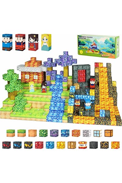 GENERAL 70 PCS Magnetic Blocks Build Toys for Girls Age 3 4 5 6 7 8+ Princess...