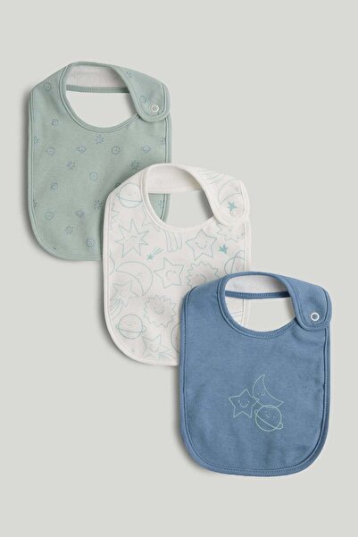 MOTHERCARE 3 Pack Space Newborn Bibs