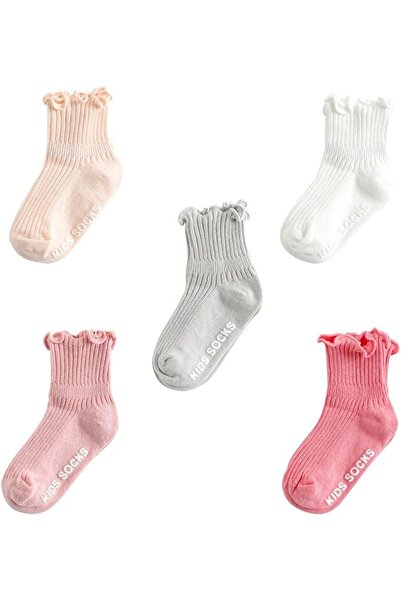 GENERAL [6 Pair] 1-6Year Toddler Non Slip Socks for Little Girls - Anti Skid ...