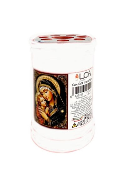 LCA Set 6 x Candela cu Capac Anti-Vant, Italia, Alba