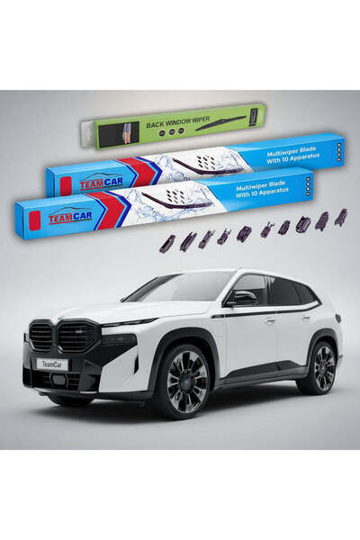 TEAMCAR BMW XM (G09) 2022-present Wiper Blades | Front and Rear Flat Premium ...