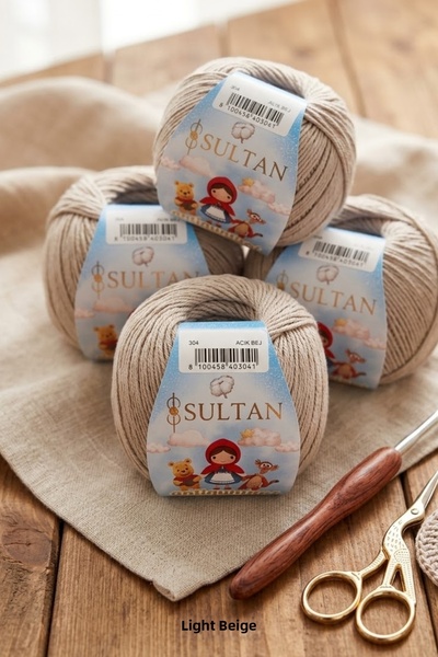 hobi dünyası evim 3 Pieces Sultan Amigurumi Knitting Yarn Toy 50 Grams 150 Me...