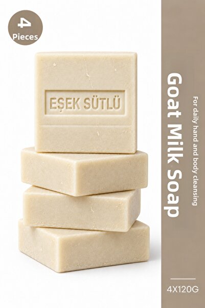 ŞİFAKÜR BİTKİSEL SAĞLIK ÜRÜNLERİ Donkey Milk Soap 4-Pack 4 X 120 g Donkey Mil...