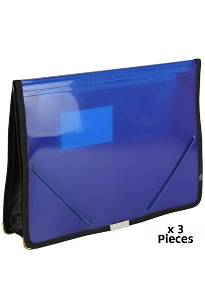 Bigpoint Document File Multi-Purpose A4 Blue X 3 Pieces