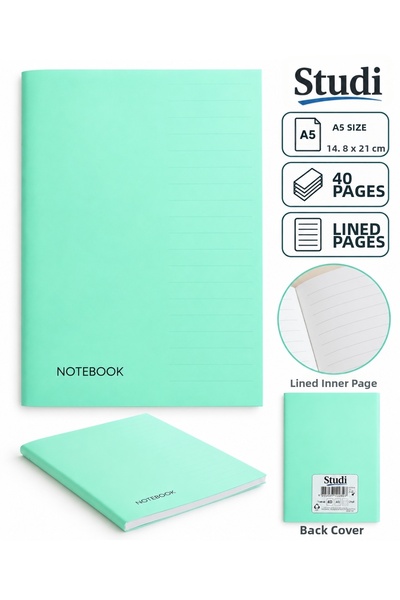 kumkumticaret A5 Lined Notebook 40 Sheets – School Lesson Notes and Daily Use...
