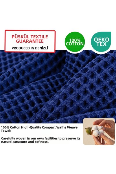 Generic Brand Luxury Kitchen Towels 3 Pieces - High Quality, 100% Cotton, 30X30 Cm, Waffle Weave Hand Face Guest Towels Washcloth Towels