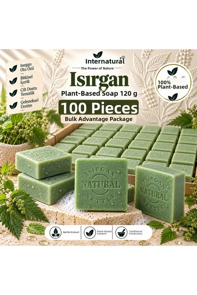 Dermolive Internatural Nettle Herbal Soap 120 g - 100 Pieces