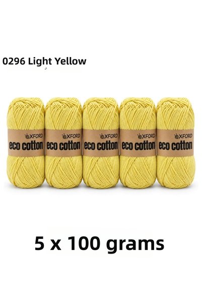 Oxford İplik 5 Pack Eco Cotton 100Gr-200M No:0296 Light Yellow