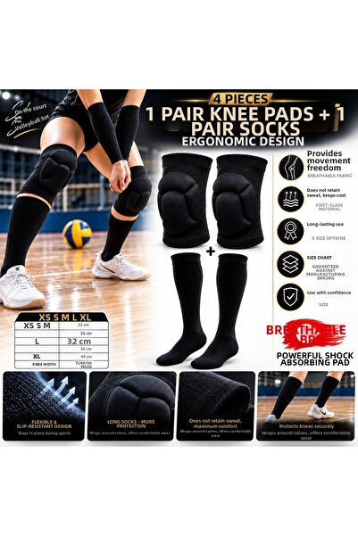 SCHMILTON Volleyball Knee Pads Volleyball Arm Sleeves Set of 2 Adult and Kids...