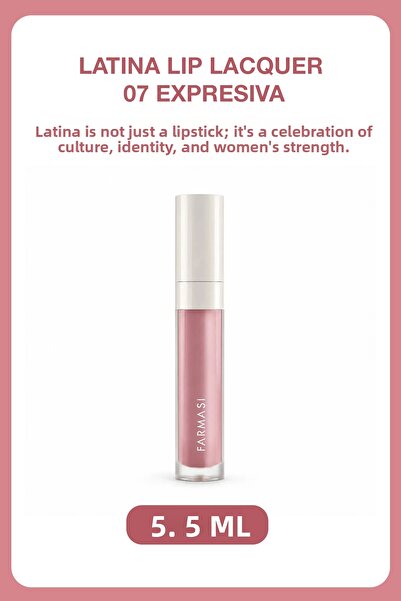 Farmasi Latina Nourishing & Long-Lasting Shine Liquid Lipstick |   07 Expressive
