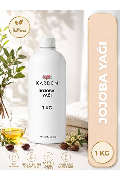 Generic Brand زيت الجوجوبا 1 كجم - نقي وطبيعي 100% - معصور على البارد - زيت ا...