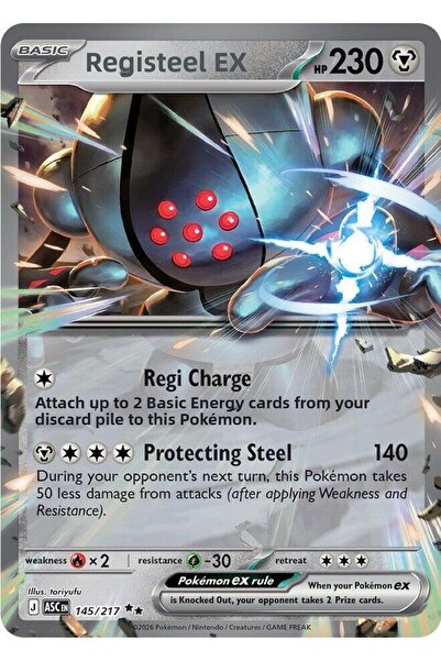 Pokemon Register Ex # 145 Ascended Heroes Original Card