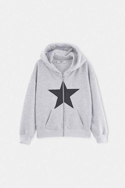 TRENDYOLKIDS كارديجان رمادي للفتيات TKDAW27HI00014