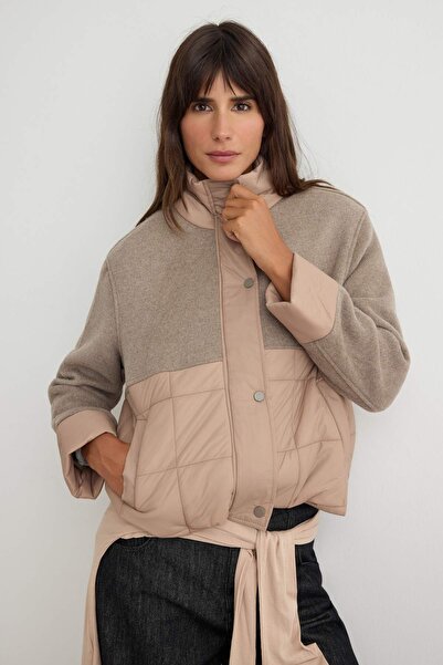 Trendyol Collection Beige Regular Coat Twoaw27Mo00096
