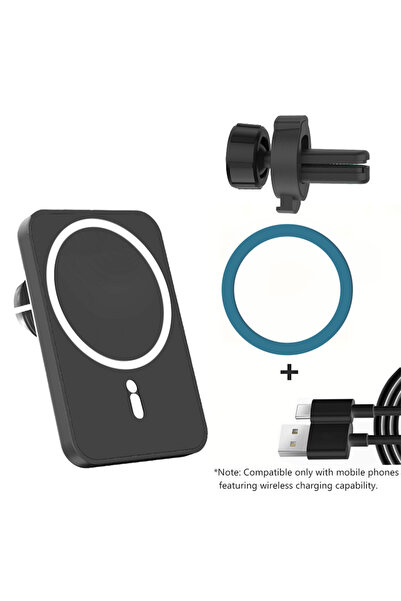 Choice3 Black With Cable HOMEFISH Magnetic Car Wireless Charger For Phone\Pad...