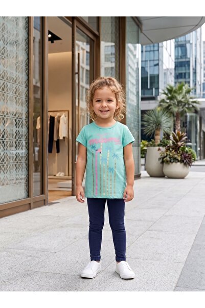 KİAGU Girl/Boy 2-6 Years Old Short Sleeve Capri Set 2-Piece Cotton Summer Bot...