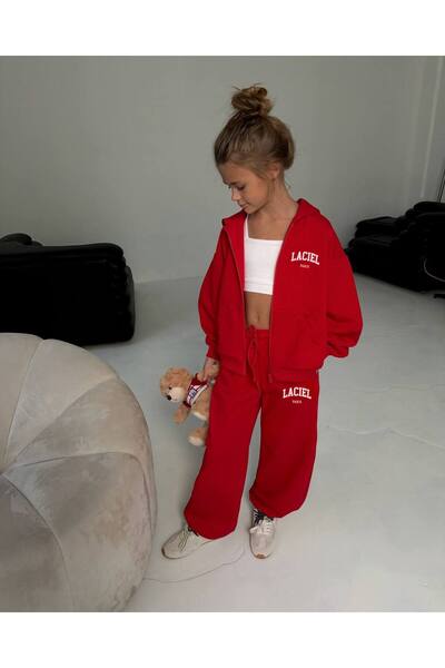 La’ciel Paris Winter Club Hoodie Kırmızı