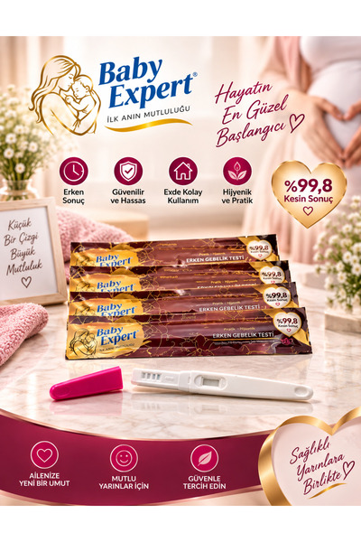 Baby Expert Erken Gebelik Testi %99.8 Kesin Sonuç X 5 Adet