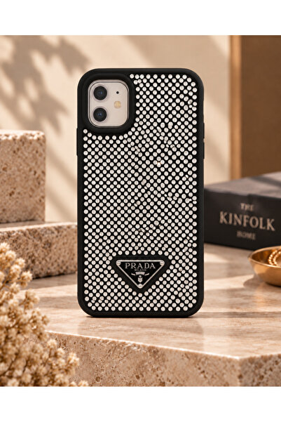 HYPERSOFT Iphone 11 (6.1 inç) Uyumlu Parlak Pırlanta Taşlı Elmas Pullu Parılt...