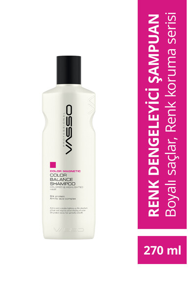 VASSO WOMEN Brightness and Vitality Shampoo with Silk Protein for Dyed Hair -...