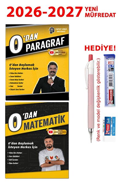 REHBER MATEMATİK YAYINLARI 0'dan Matematik + 0'dan Paragraf 2'li Set