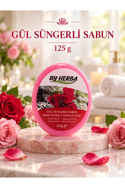 By Herba Rose Glycerin Moisturizing Sponge Soap