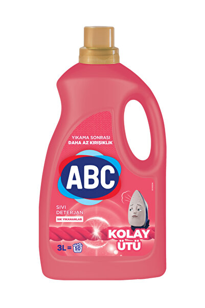 ABC Sıvı Çamaşır Deterjanı Kolay Ütü 3 L
