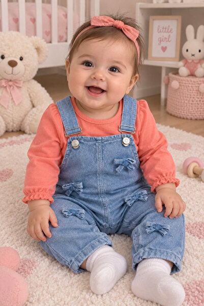 Baby Buu FİYONK DESENLİ SALOPET ALT ÜST TAKIMLAR 345
