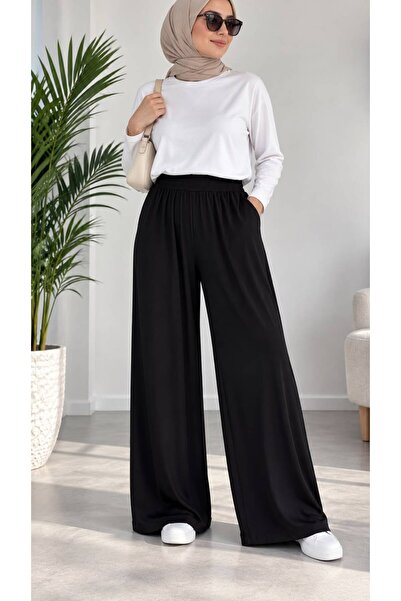 ÖZNE BUTİK Kadın %100 pamuklu likralı penya pantalon